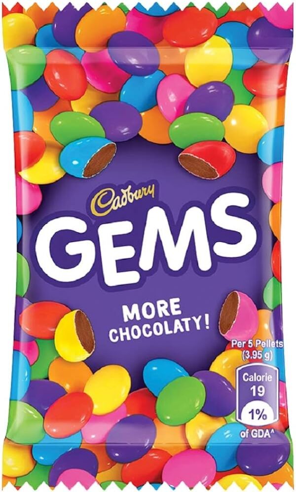 CADBURY GEMS 5/-