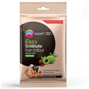 GODREJ EASY 5 MINUTE NATURL BROWN 4 HAIR COLOUR SHAMPO