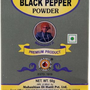 M D H BLACK PEPPER POWDER 50 GRM