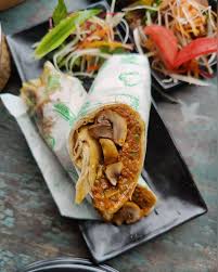 Mushroom Tikka Roll